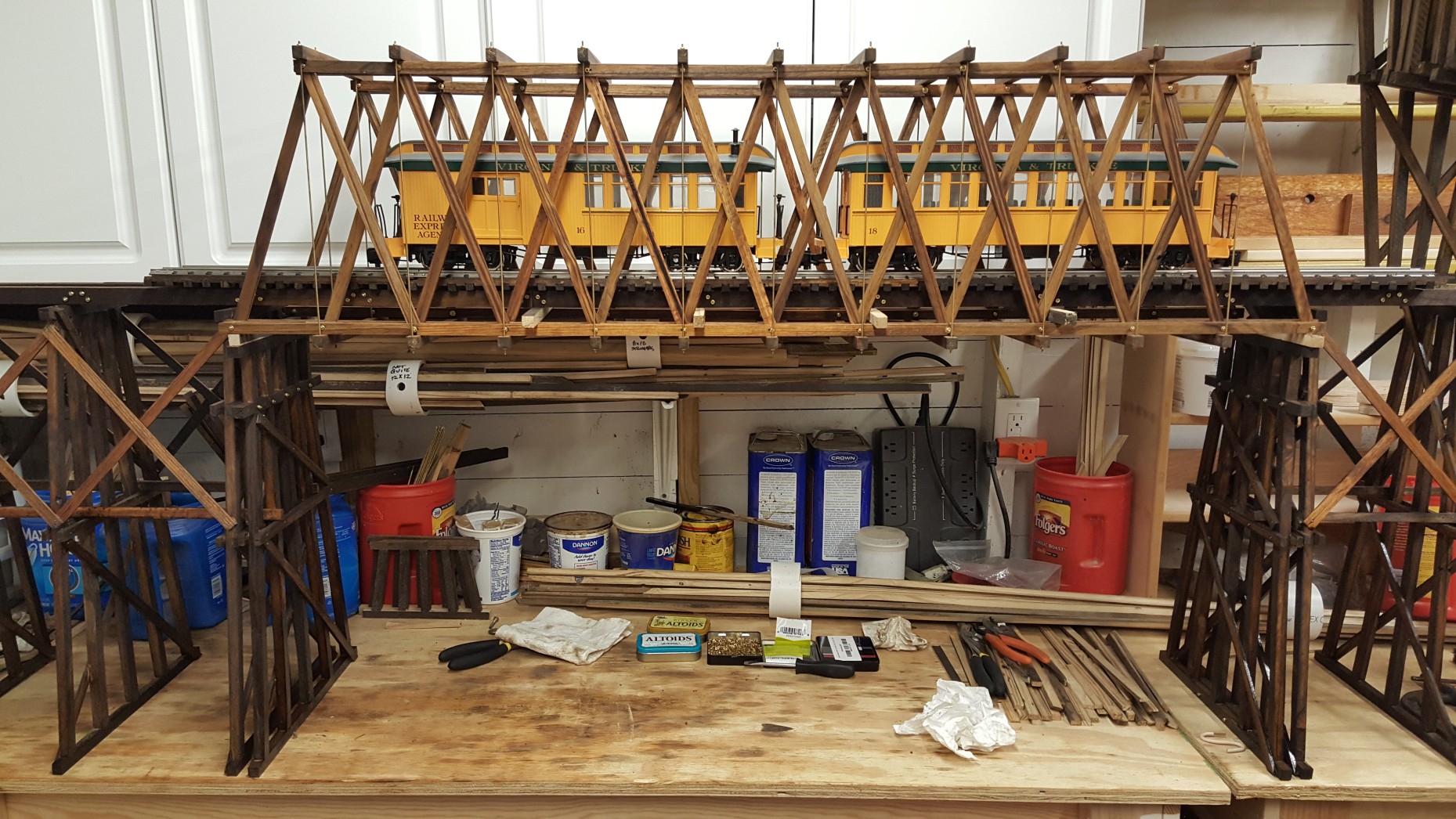 Bridge Resting On Approach Trestles